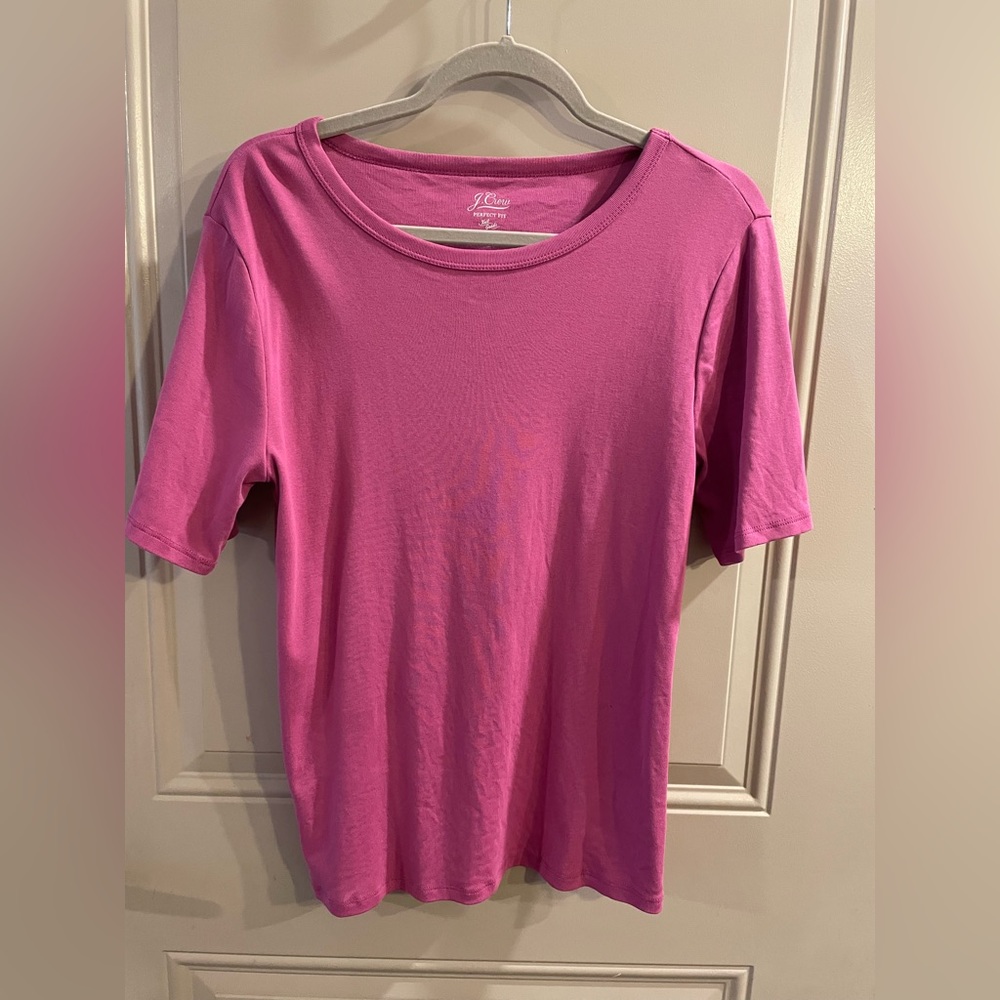 J Crew pink top (L)